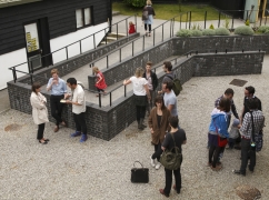People outdoors at Wysing